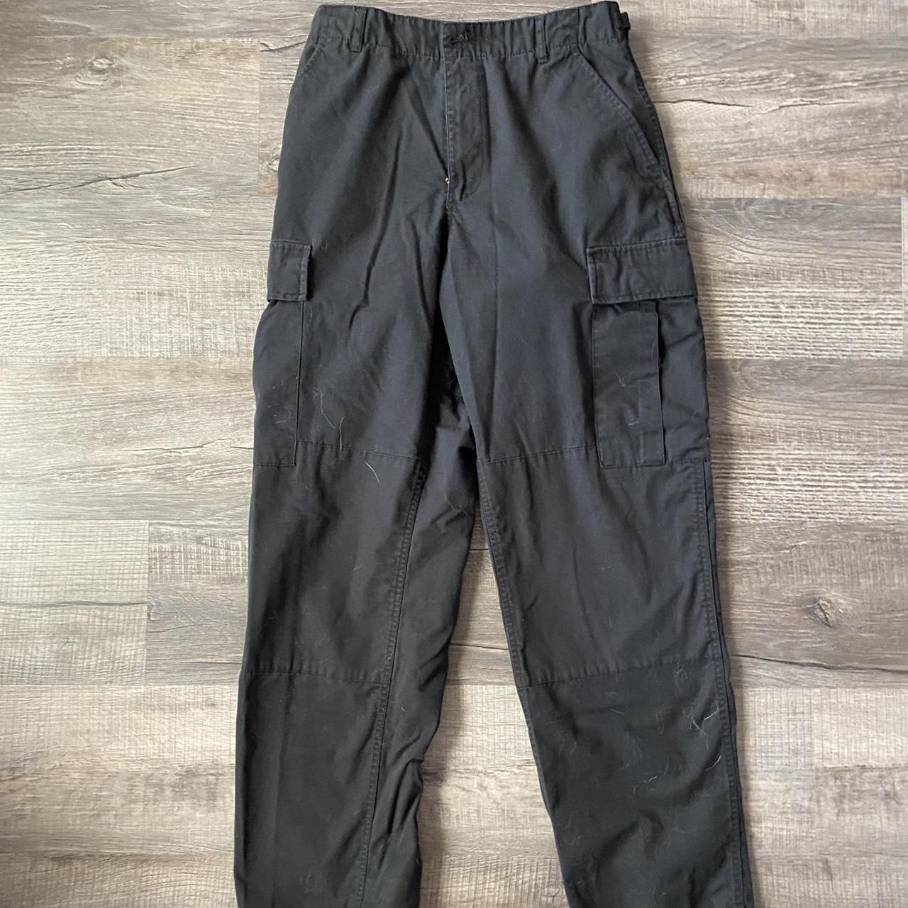 Baggy black cargo pants Adjustable waist so you can... - Depop