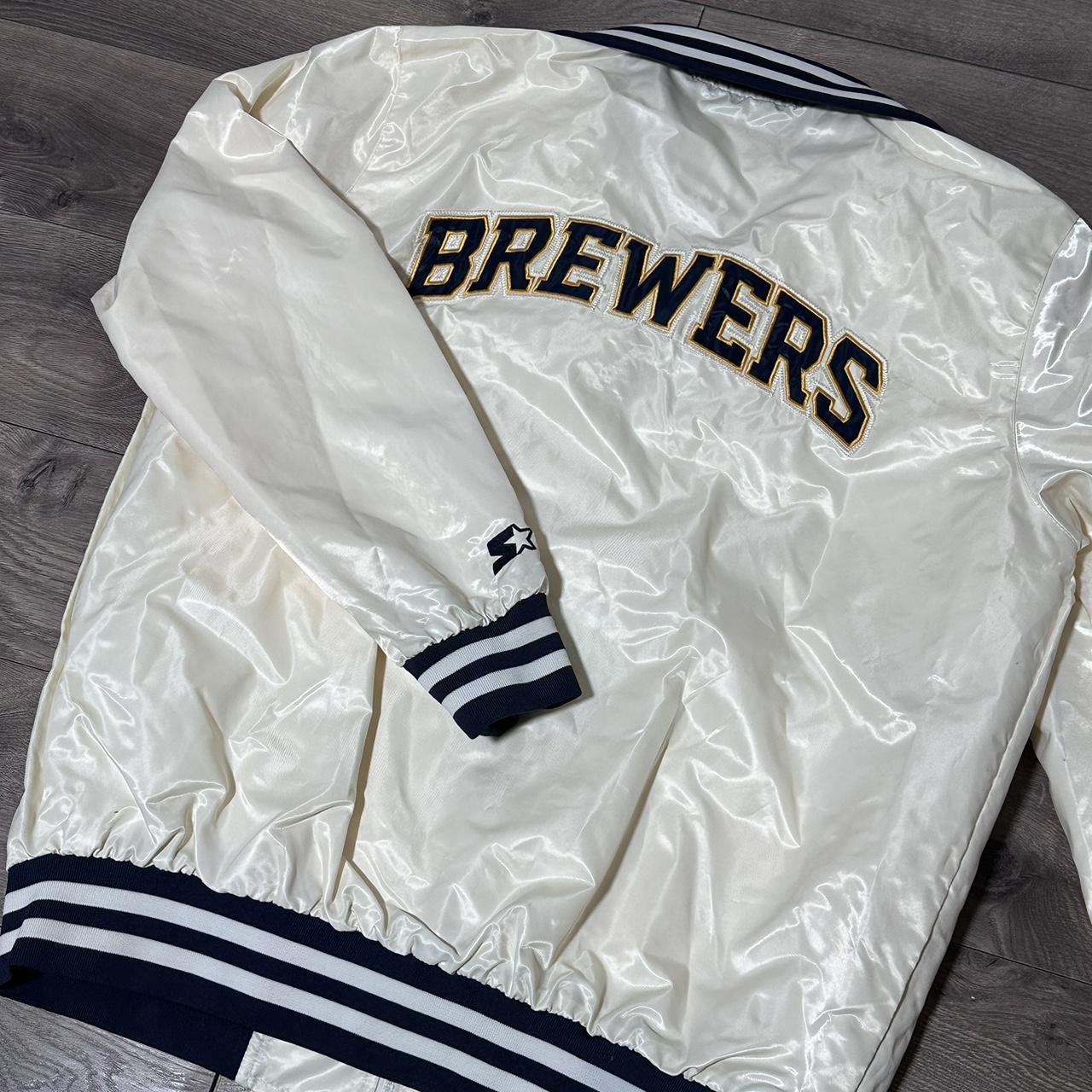 Vintage Milwaukee Brewers Varsity Bomber Jacket Starter Made