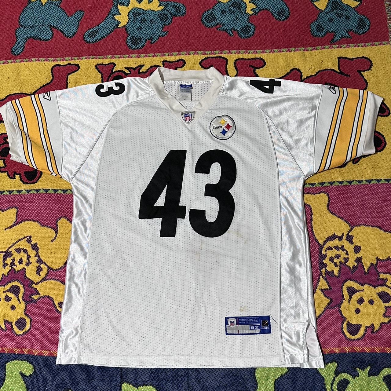 Cropped Reebok NFL Pittsburgh Steelers Troy Polamalu Number 43