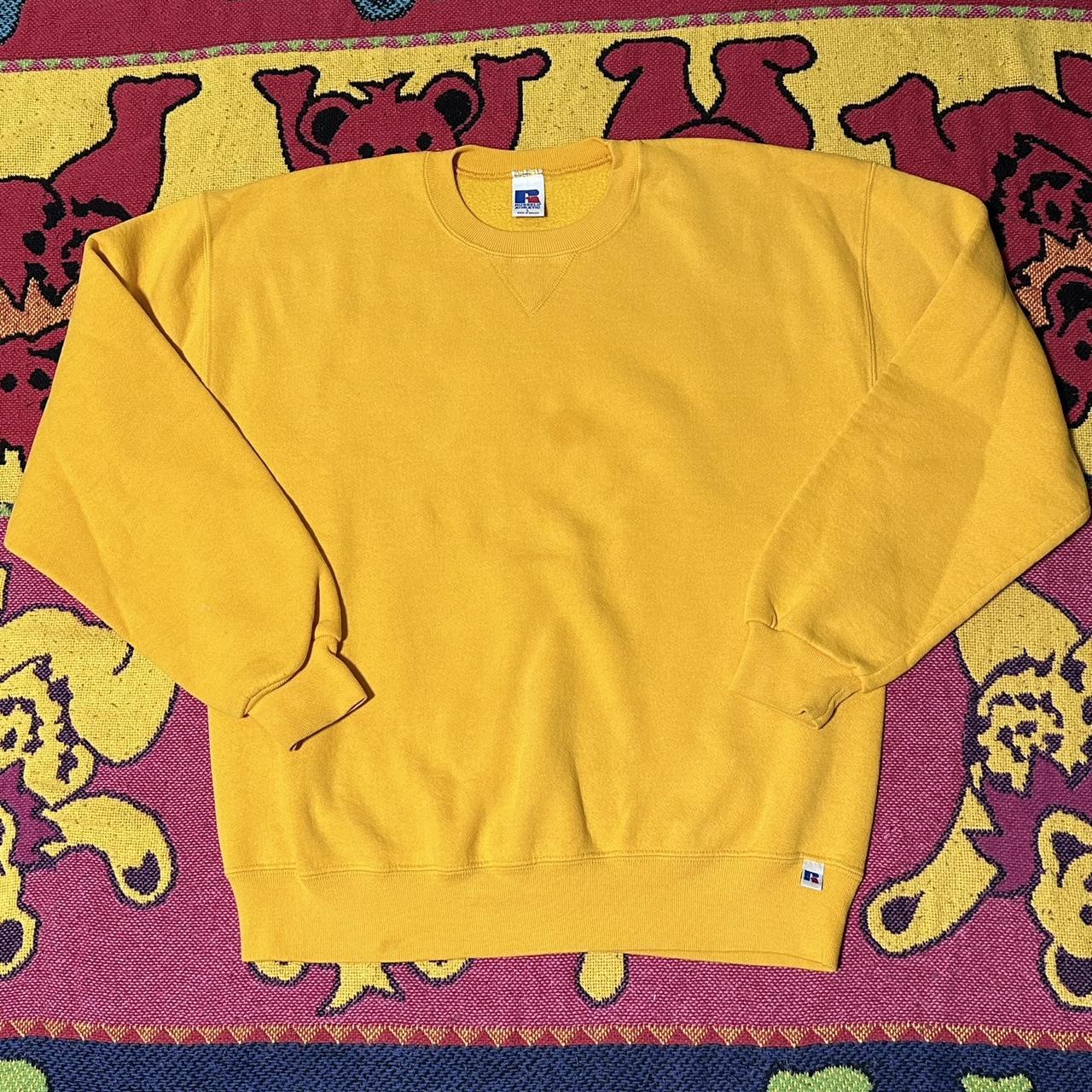 Russell athletic deals yellow sweatshirt