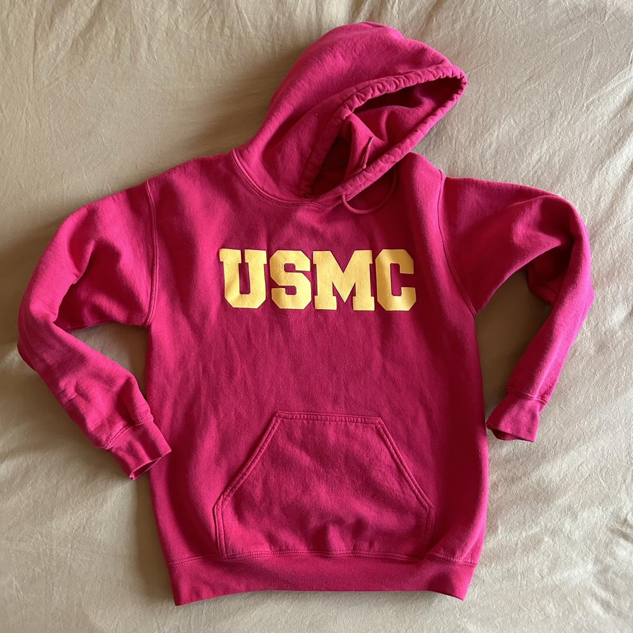 Usmc red online hoodie