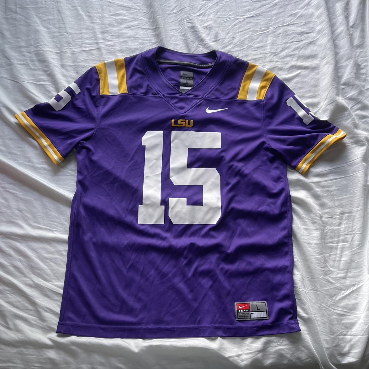 Men’s Nike Purple LSU Tigers #15 Football... - Depop