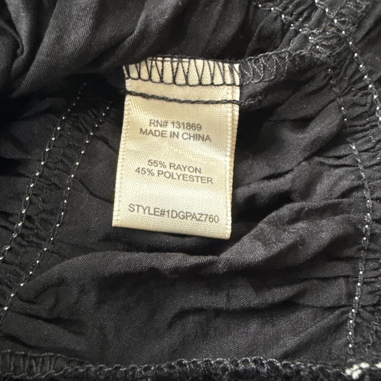 Preloved Women's Crop top - Black/Cream - M – Thi… - image 8