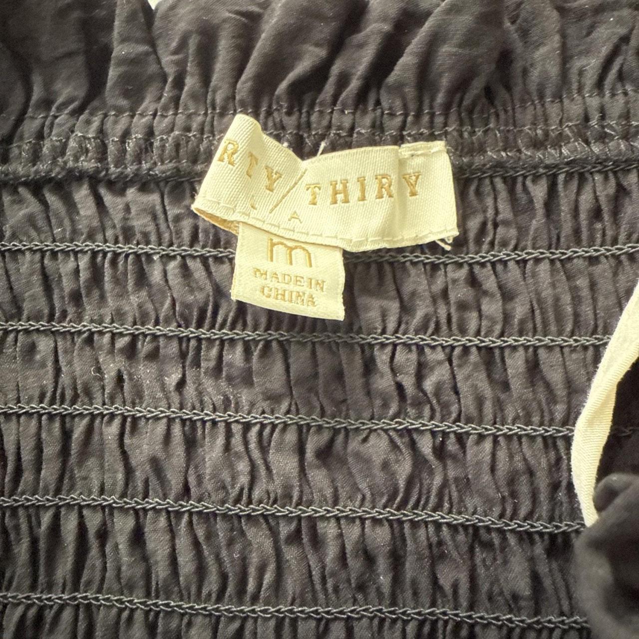 Preloved Women's Crop top - Black/Cream - M – Thi… - image 7