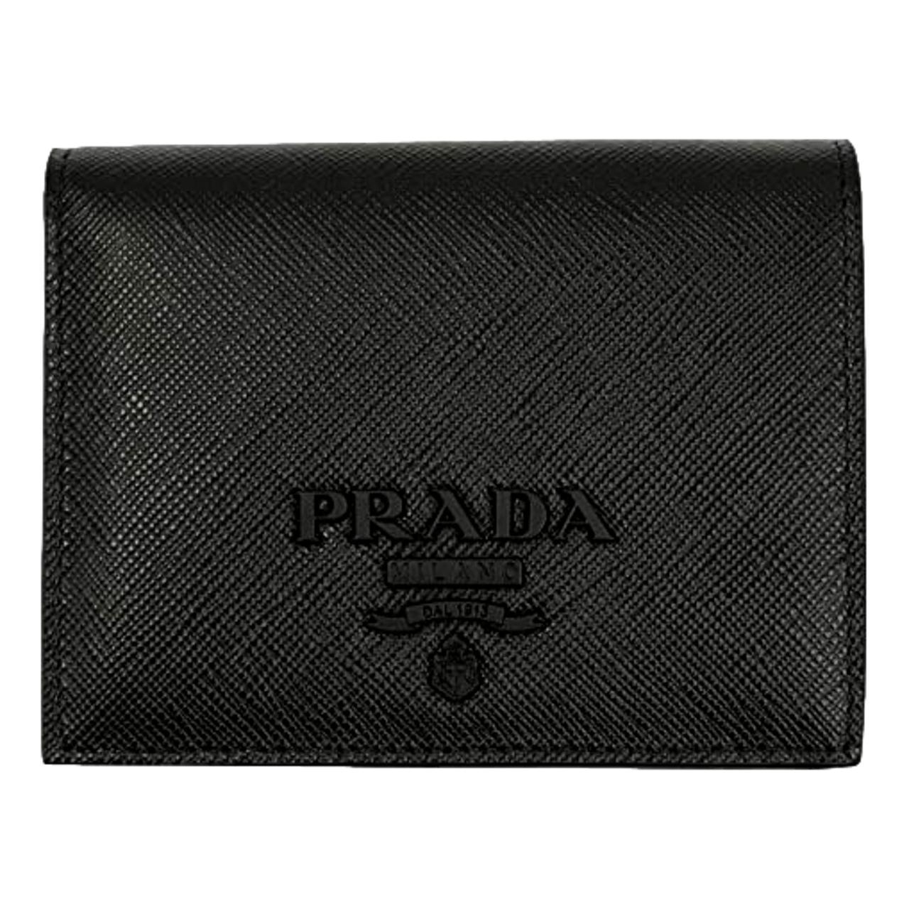 Prada bifold hotsell wallet womens