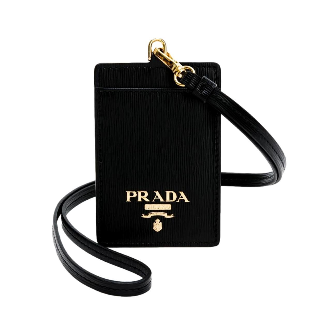 Prada lanyard 2025 id holder