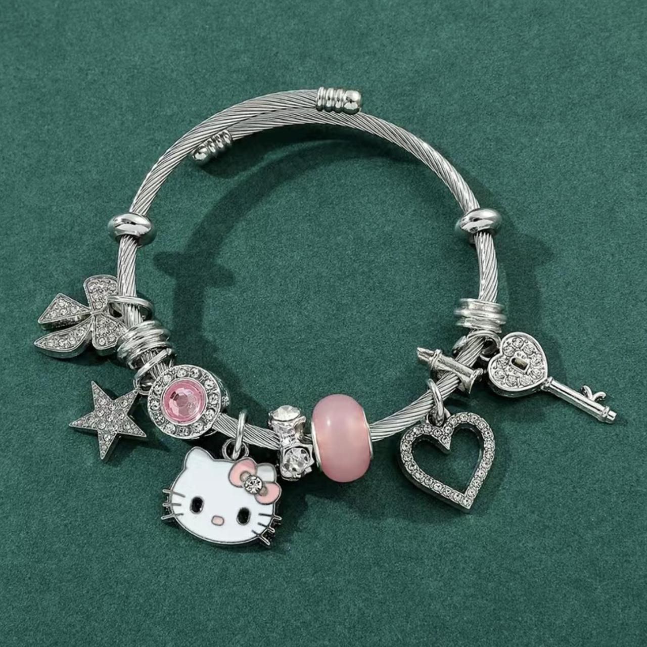 🎀 the cutest hello kitty charm bracelet 🧸 brand new... - Depop