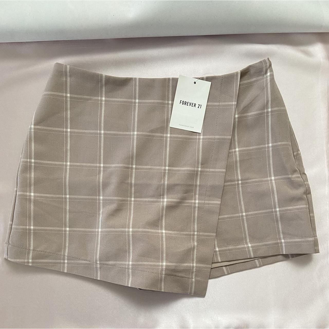 new with tags Forever 21 plaid mock wrap Depop