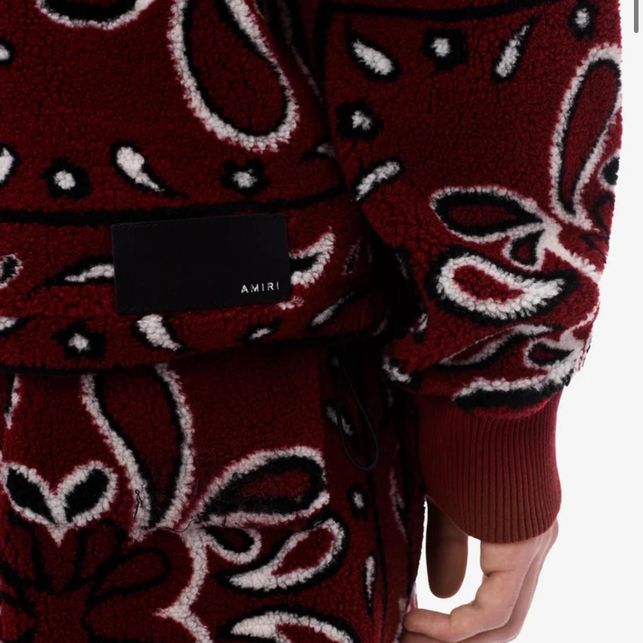 Amiri Red Bandanna Hoodie Red Bandana Amiri Hoodie! Depop