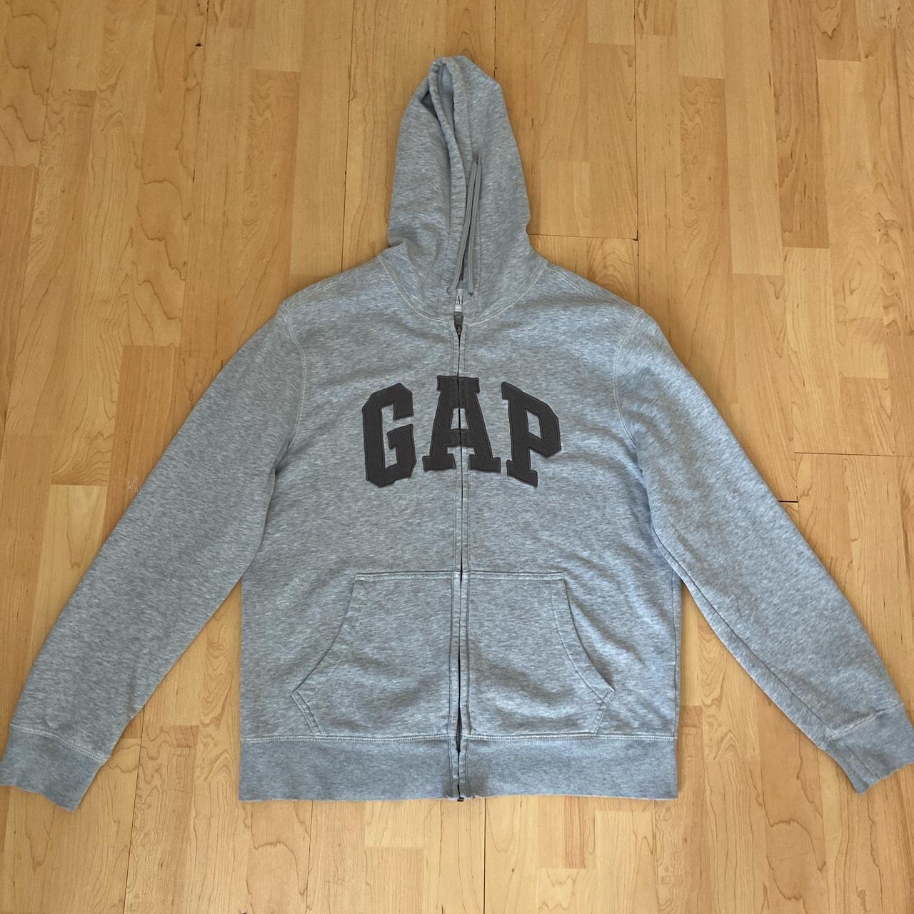 Gap Men's Grey Hoodie | Depop