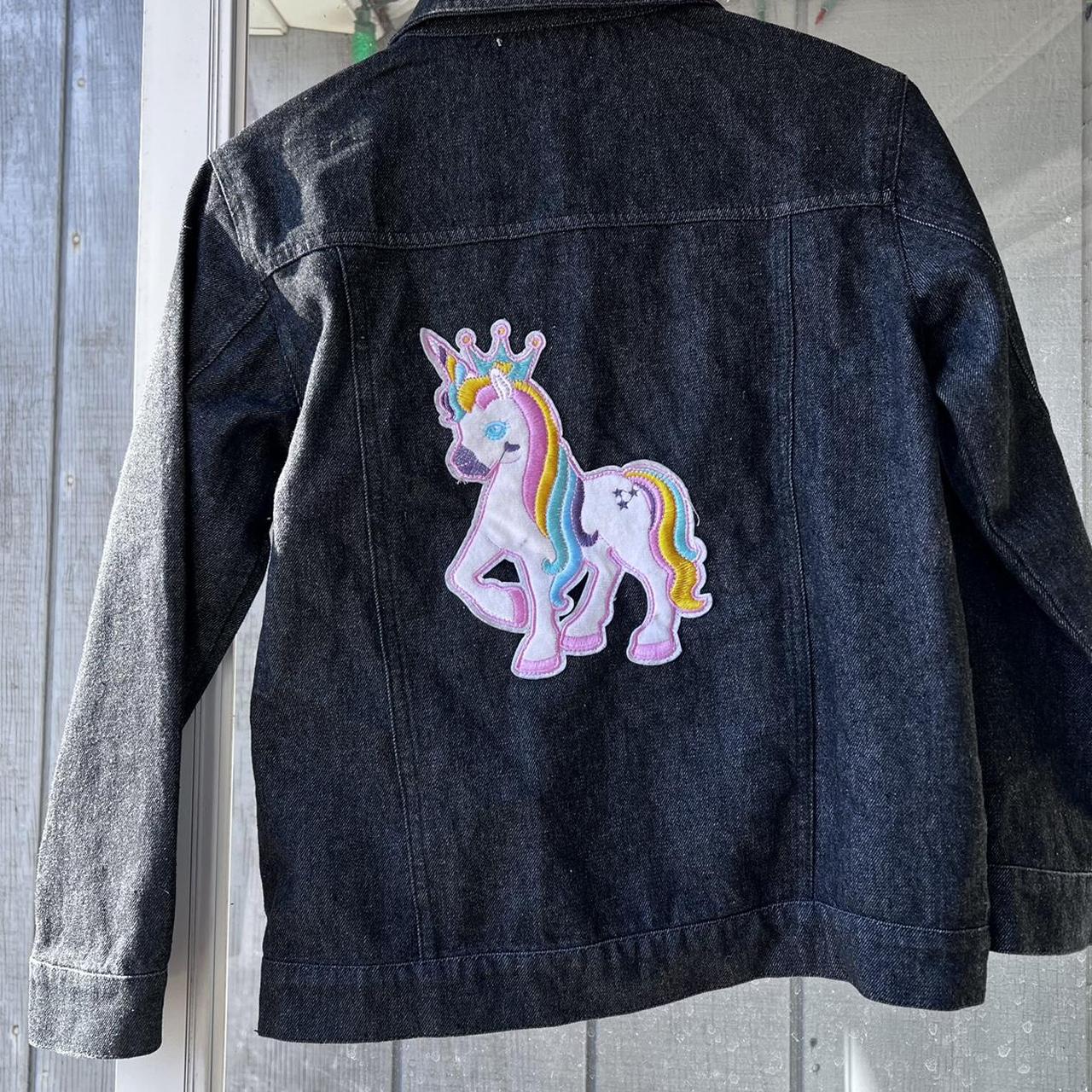 WELAKEN Unicorn Jean Jacket for Girls