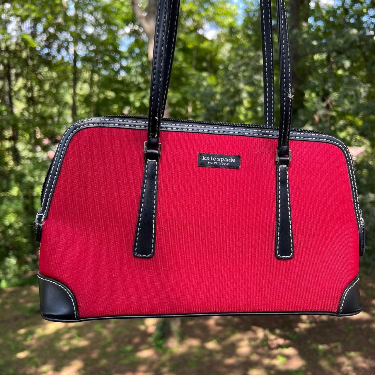 Red and black 2025 kate spade purse