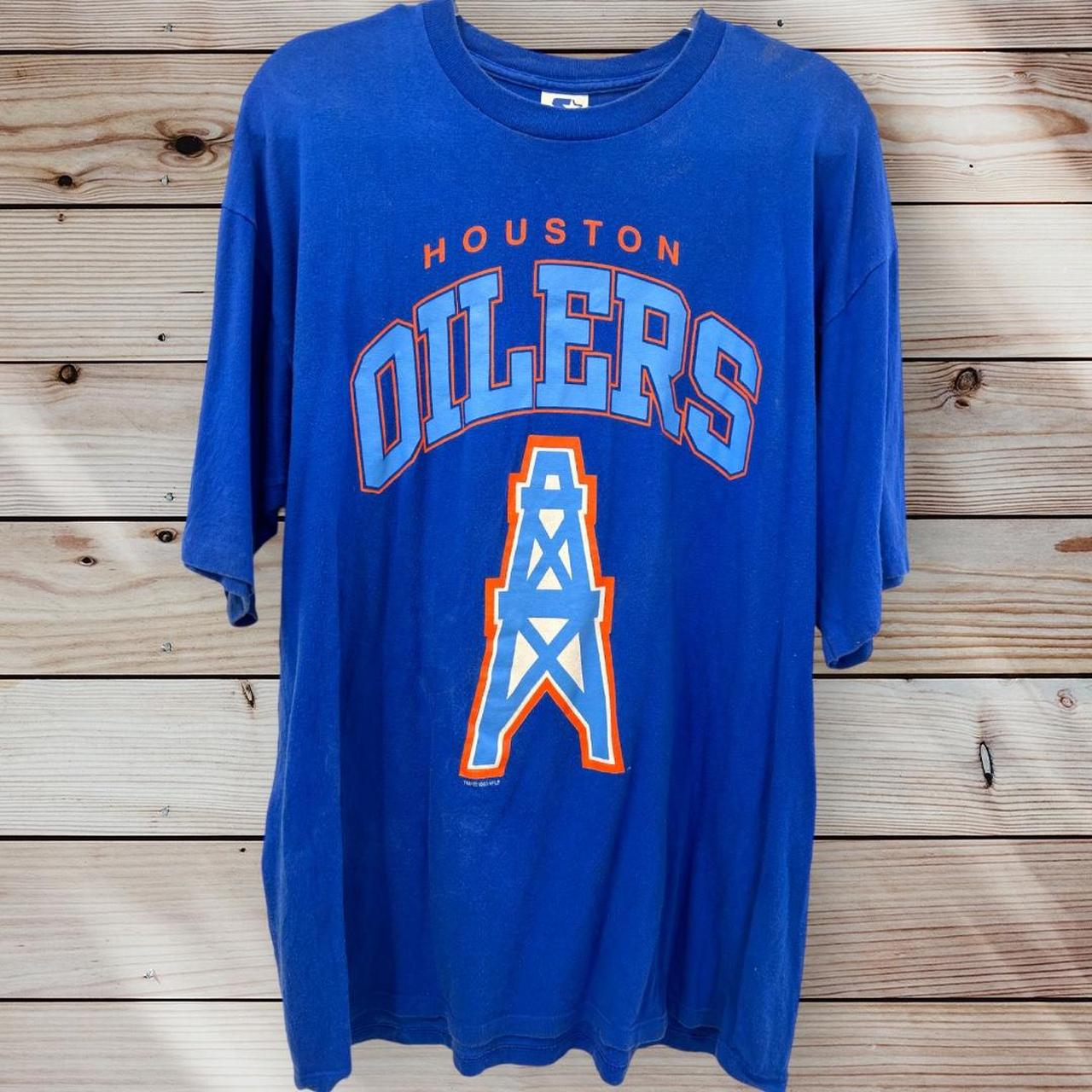 Vintage 90s Houston Oilers all over print Size: - Depop