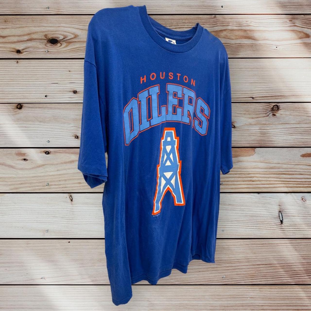 vintage early 90s Houston Oilers sweatshirt size XL - Depop