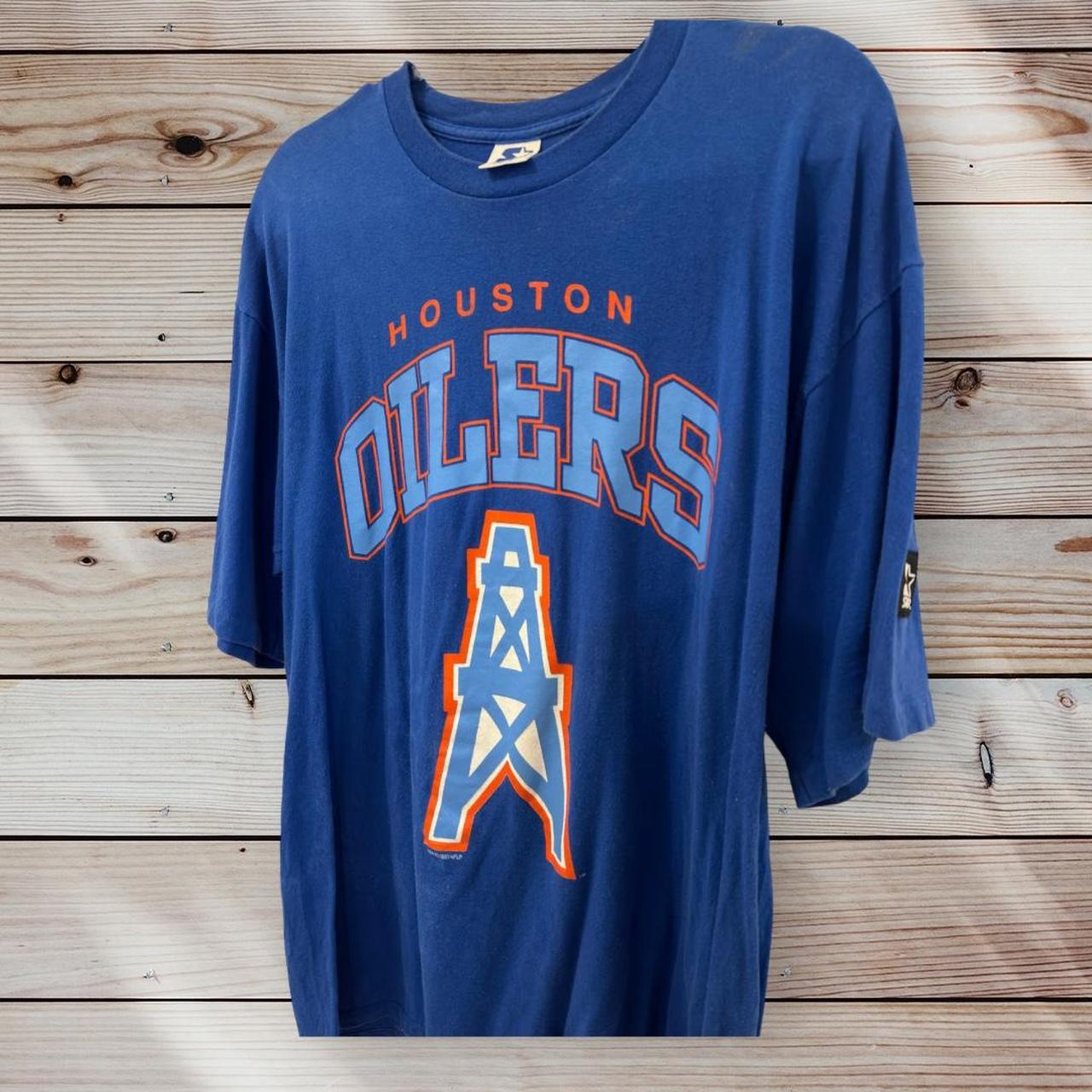 Vintage Houston Oilers Shirt Size: Large fits - Depop