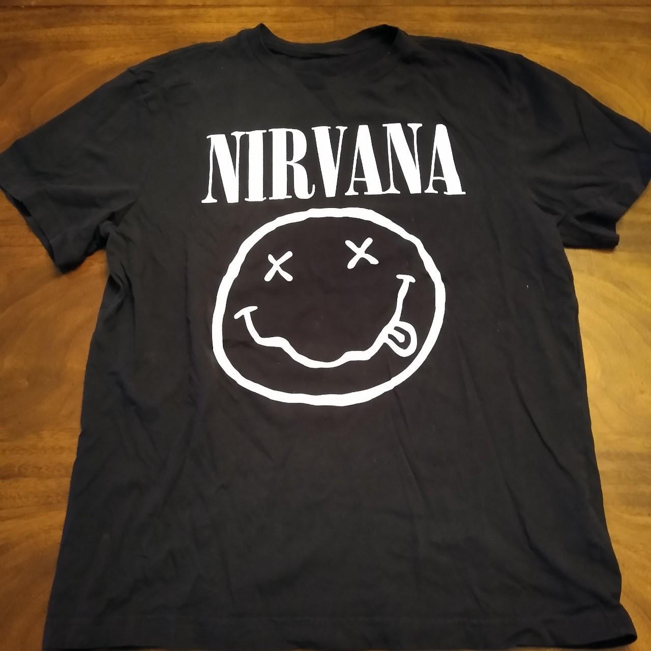 NIrvana tee H&M black and size