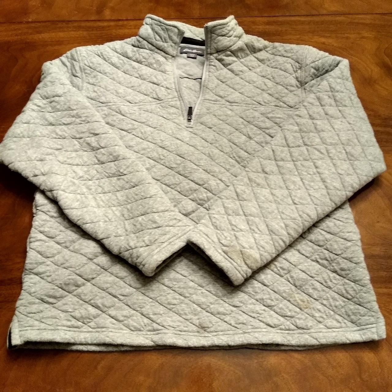 eddie bauer quilted quarter zip