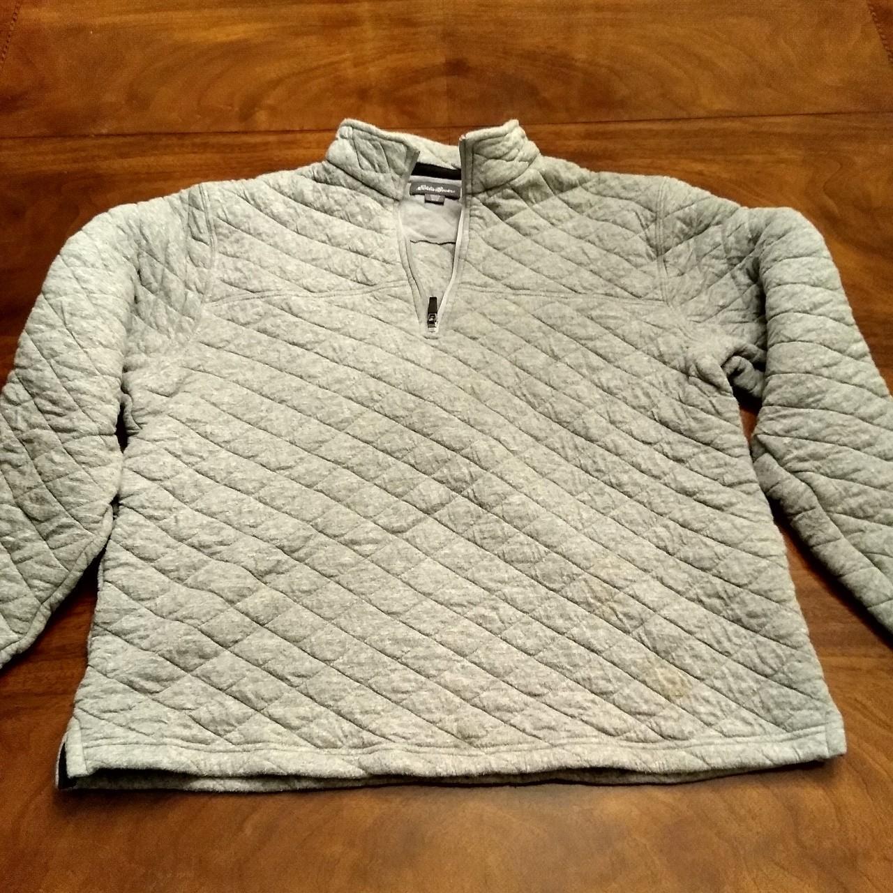 eddie bauer quilted quarter zip