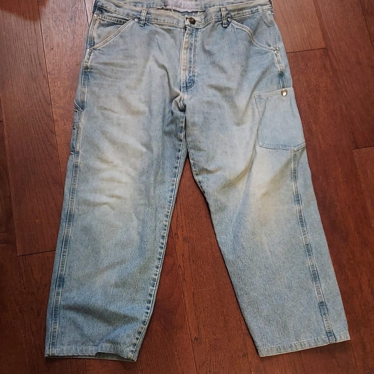 Vintage Oscar De La Renta Carpenter Pants. Nice side... - Depop