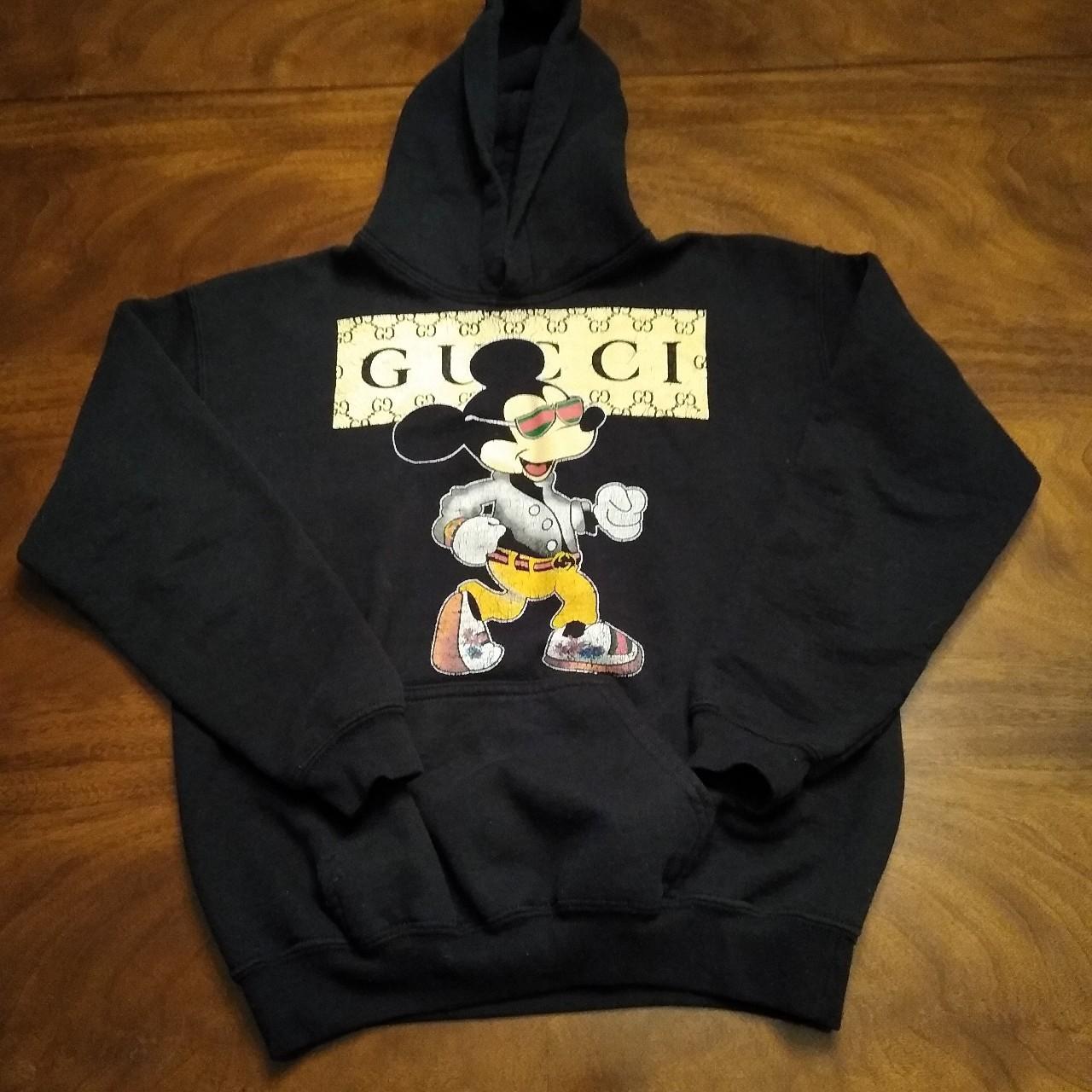 Gucci black 2025 and gold hoodie