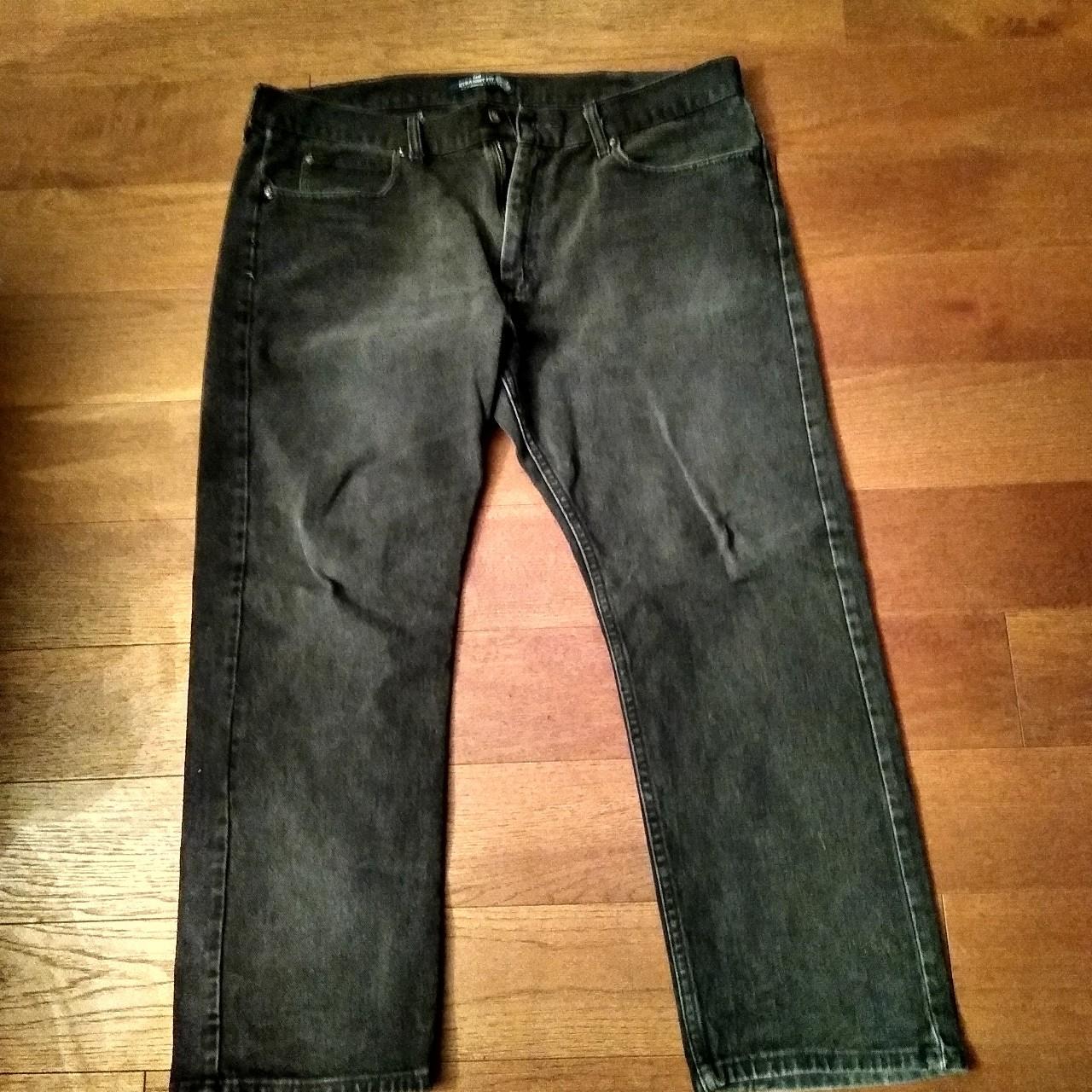 Vintage Lee Straight Fit Black Denim Jeans. Men's... - Depop