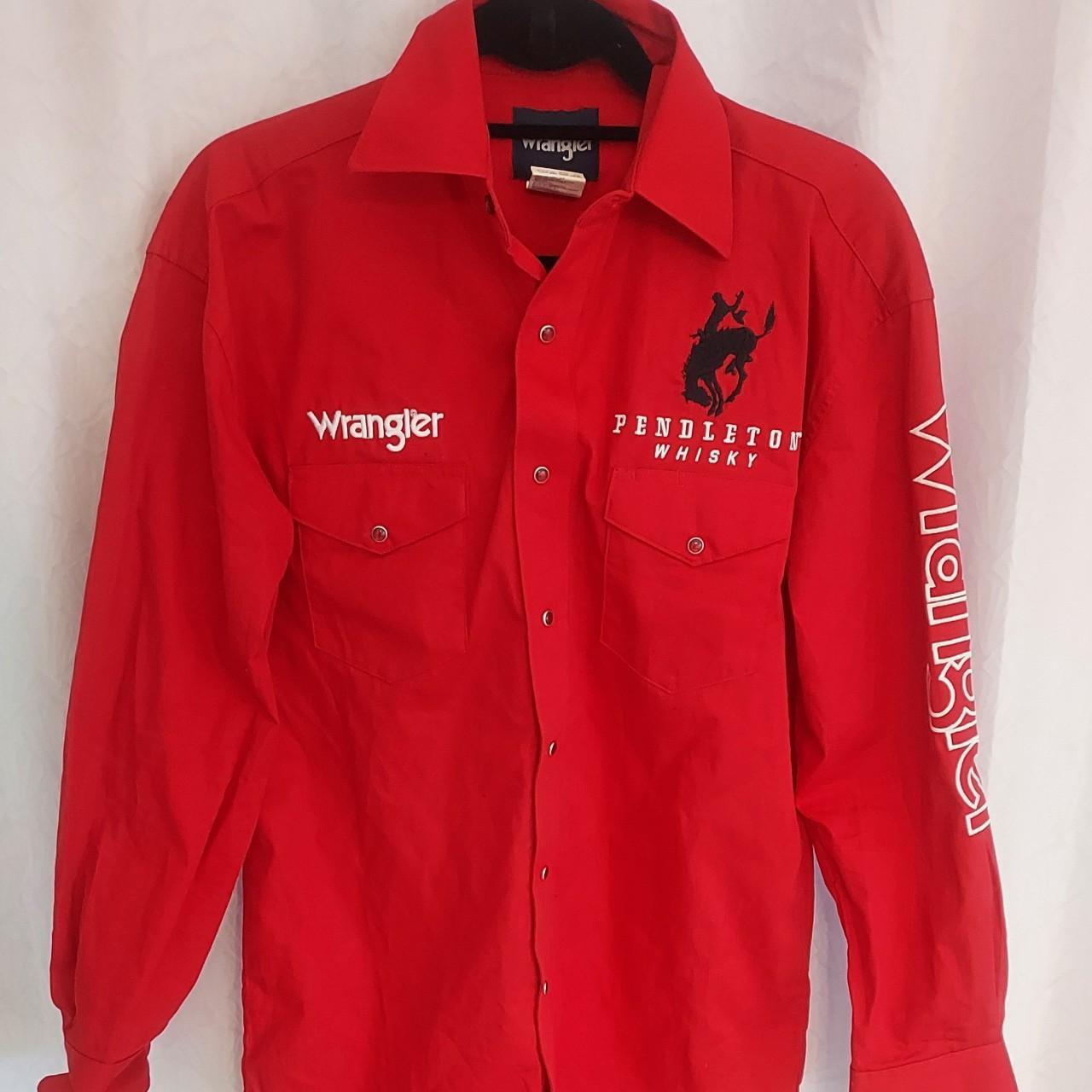 Wrangler Men's Red Shirt | Depop
