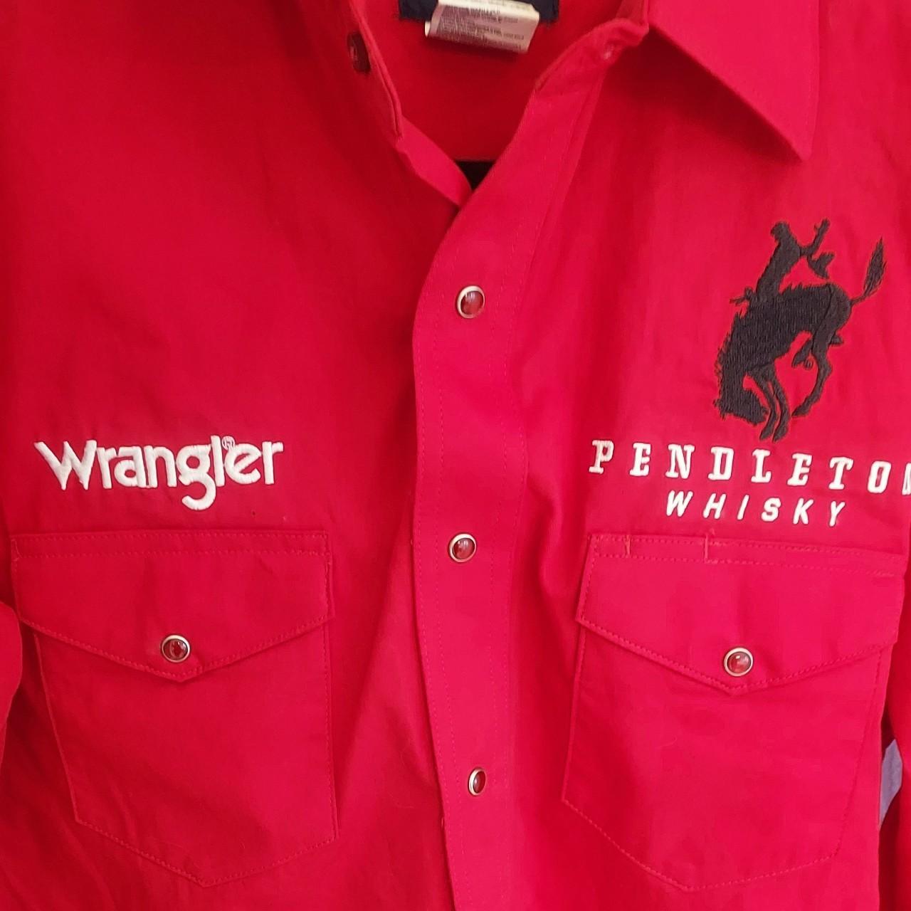 Wrangler Men's Red Shirt | Depop