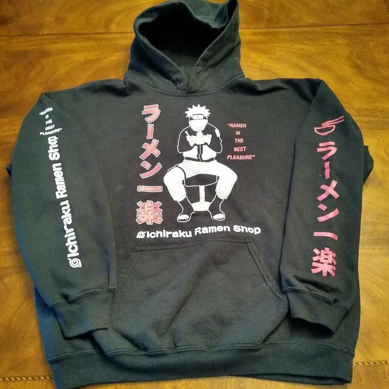 Ramen Noodle Hoodie. Men s size Large. Naruto Depop