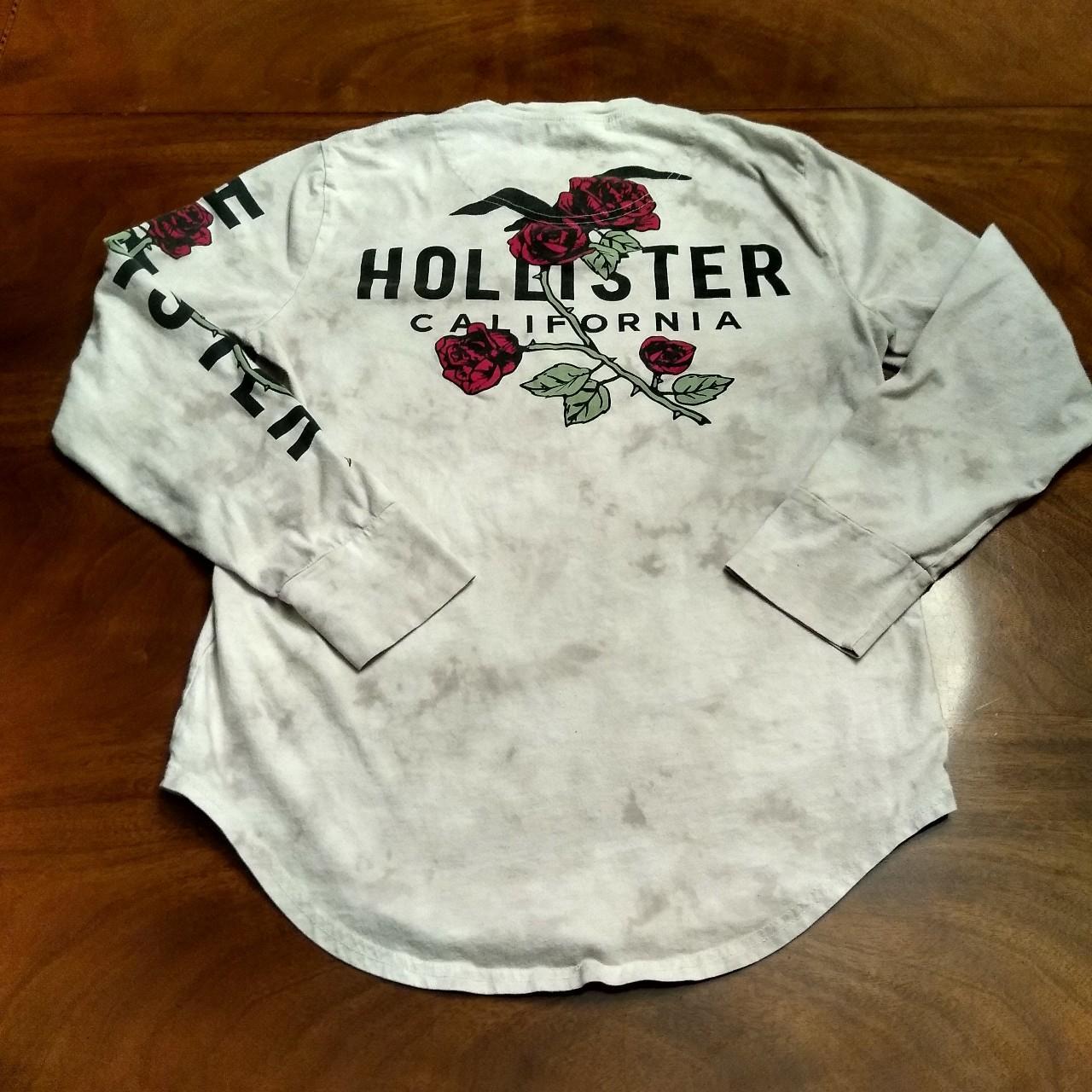 Hollister California Rose Graphic Long Sleeve Shirt