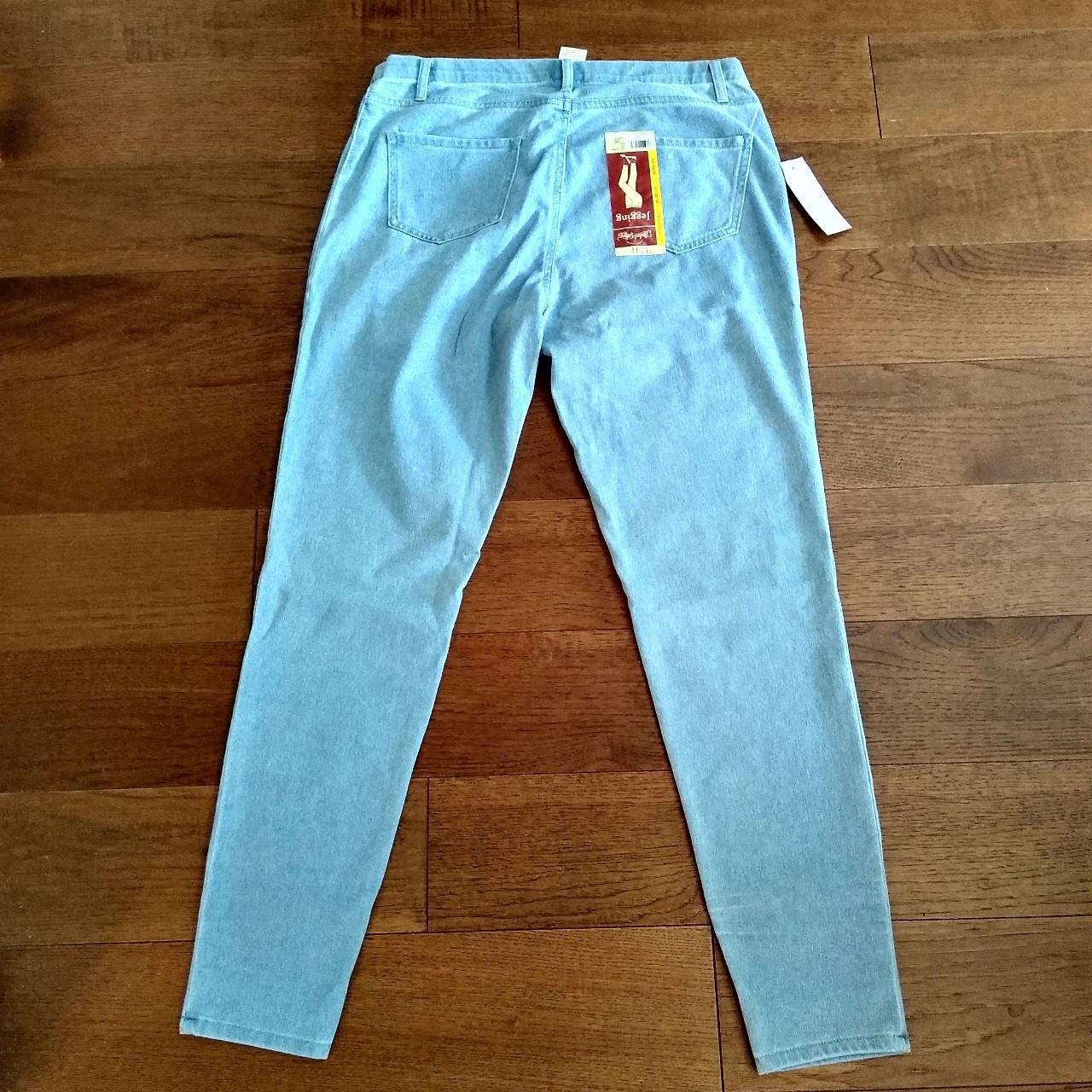 NWT Faded Glory Denim Jeggings. Light blue wash. Depop