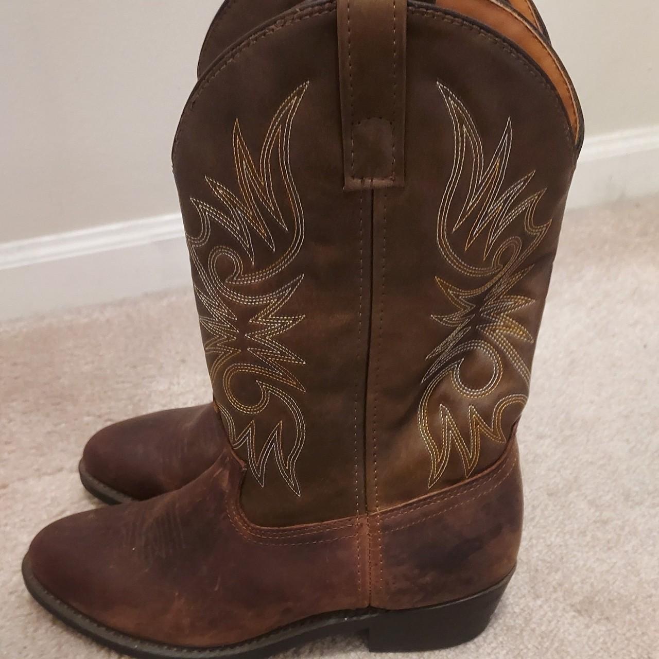 Laredo Men's Cowboy Boots. Brown size 9.5 Extra... - Depop