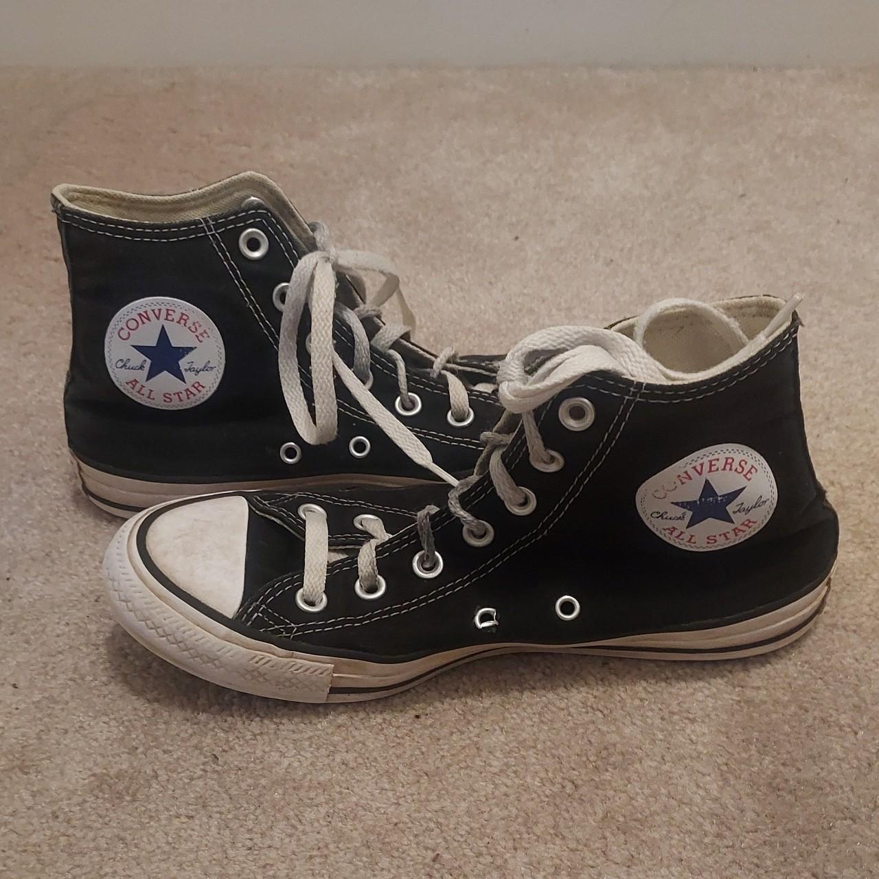 Y2K Converse Chuck Taylor All Star High Tops. Black... - Depop