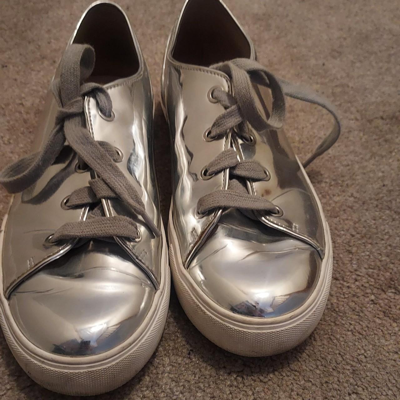 Karl lagerfeld sale silver shoes