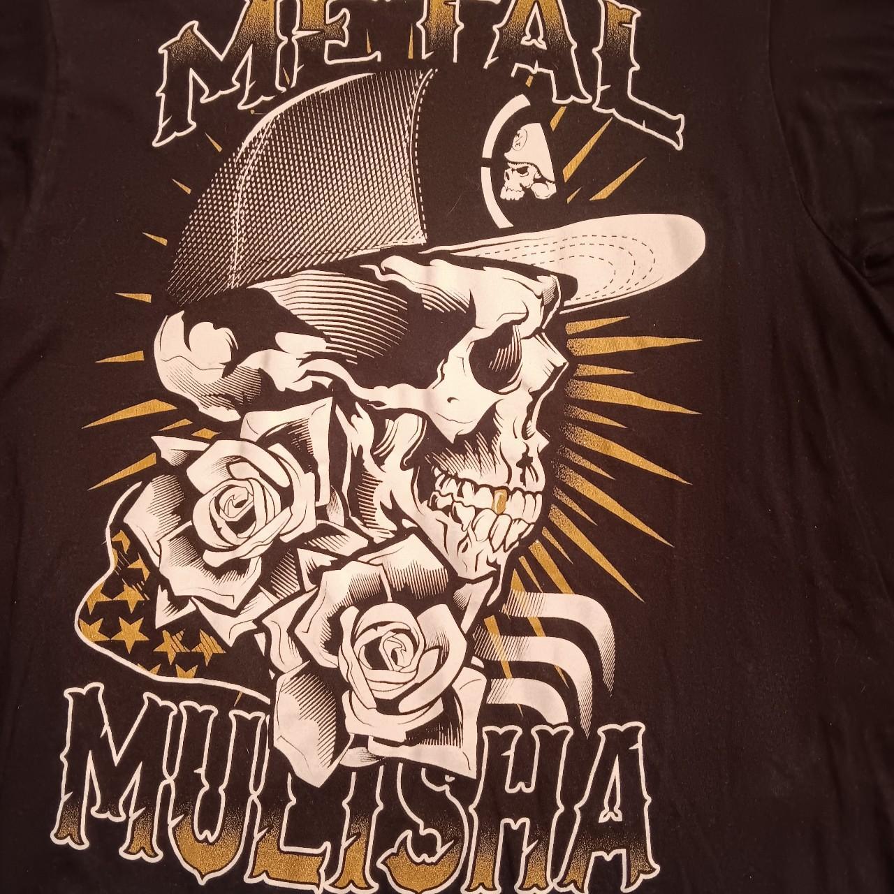 Y2K Metal Mulisha Skull & Roses Graphic T-Shirt.... - Depop