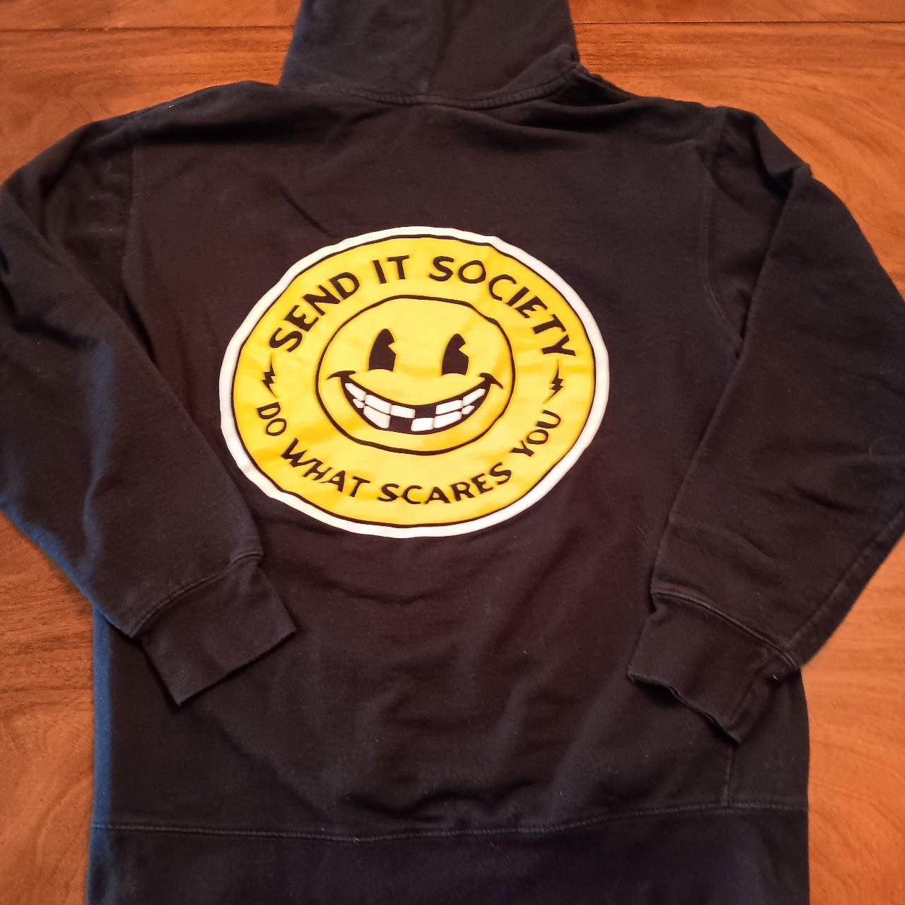 Smiley Face Send It Society Black