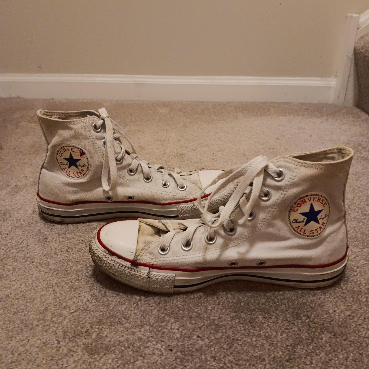 Y2k Converse AllStar High Top White Ladies size 8