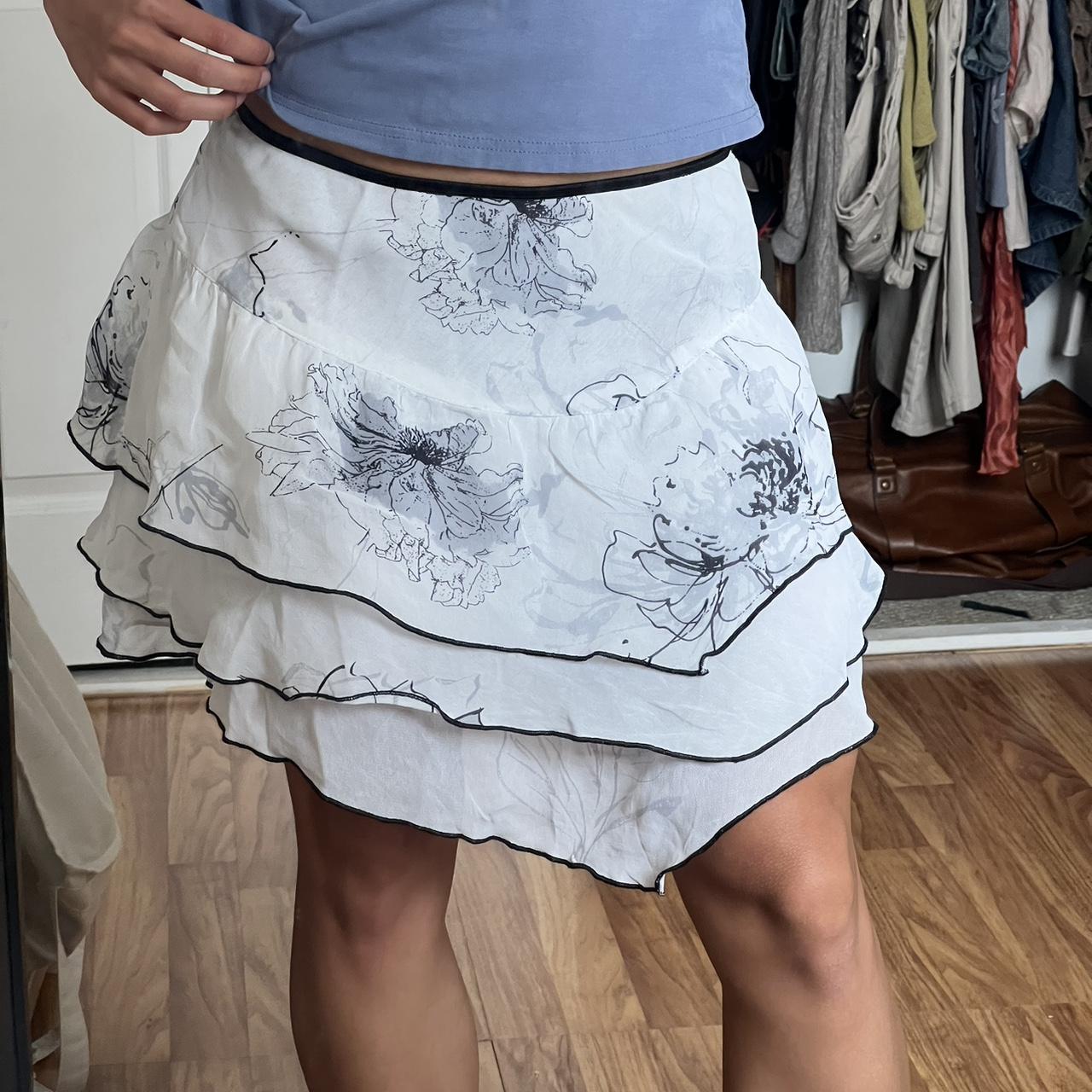 Gorgeous ruffled + layers mini skirt This is a... - Depop