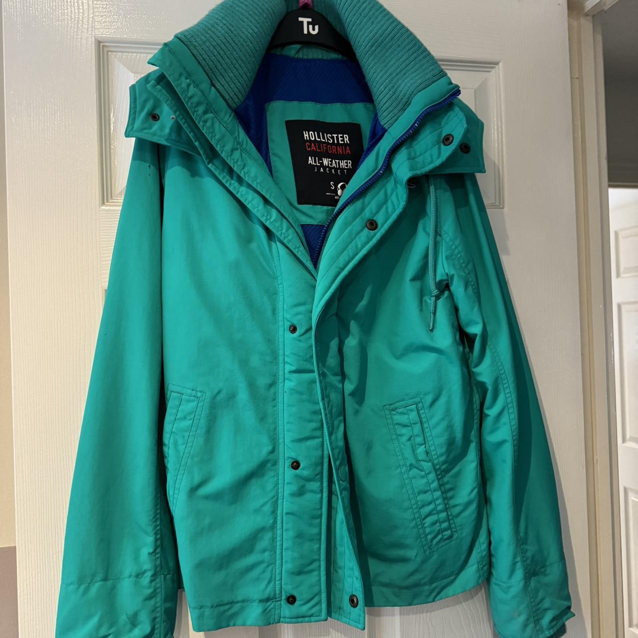 Hollister California Womans All-Weather Jacket size medium green