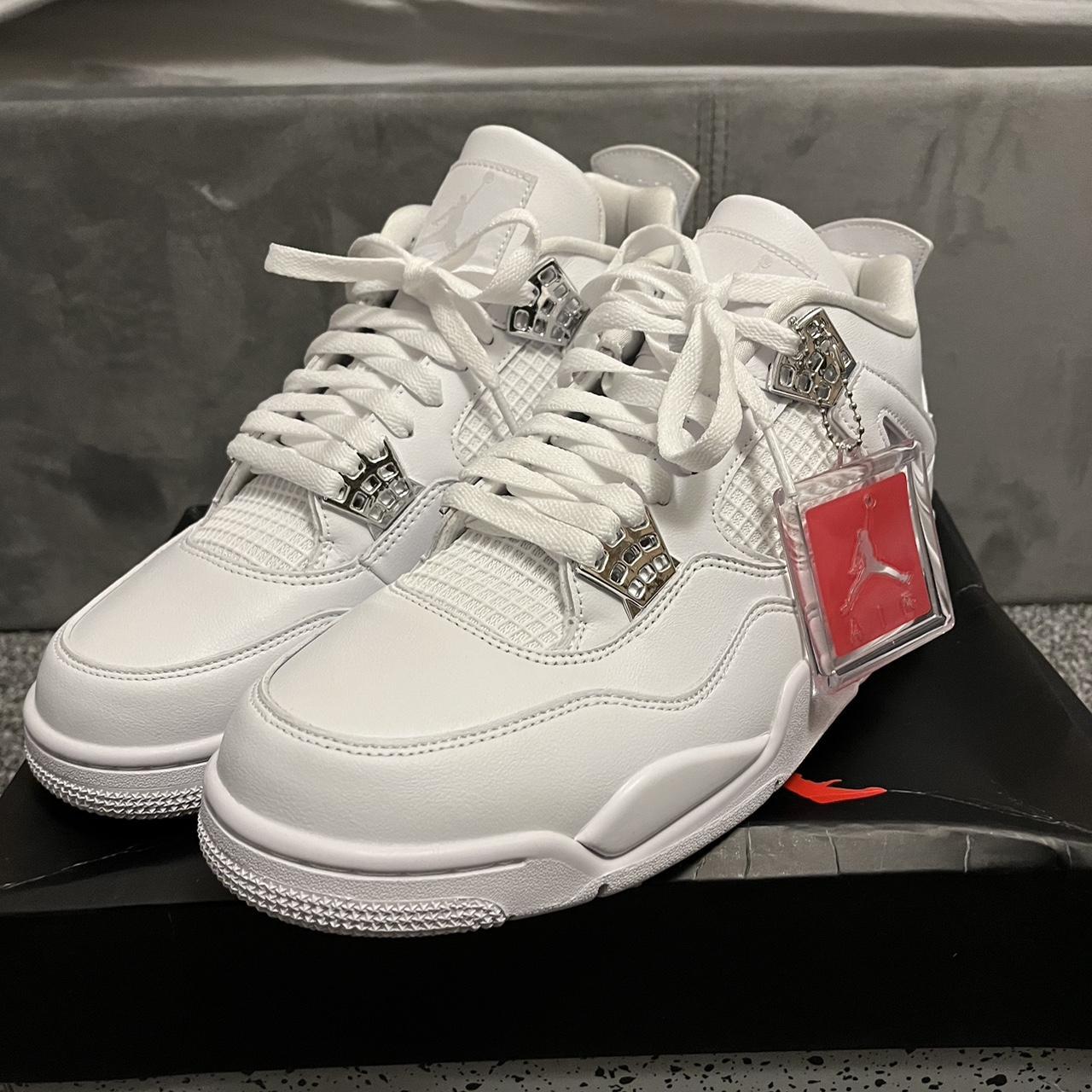 Jordan 4 pure money 💰 Box is a little crushed as I... - Depop