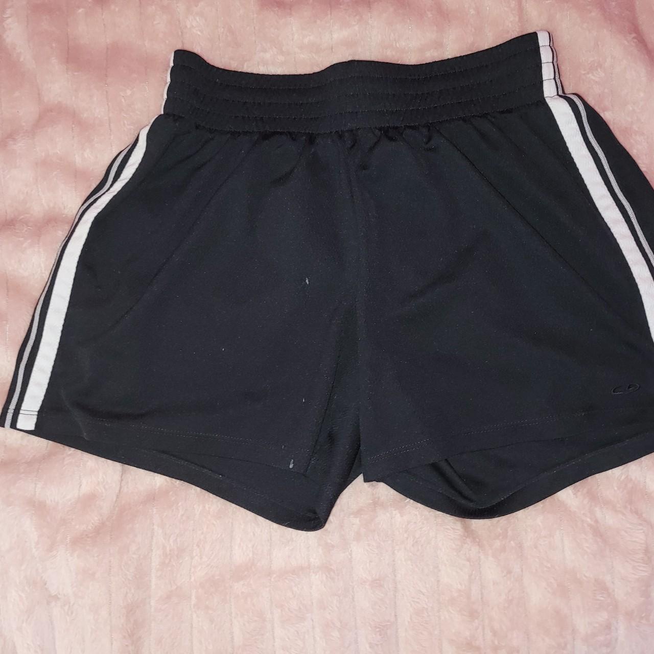 Champion baggy lounge shorts black with white. Depop