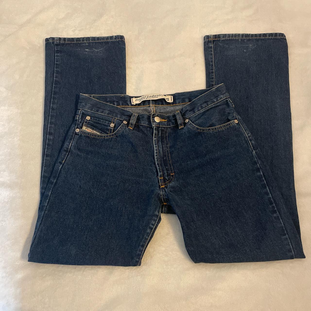 Vintage diesel jeans with beautiful dark wash and... - Depop