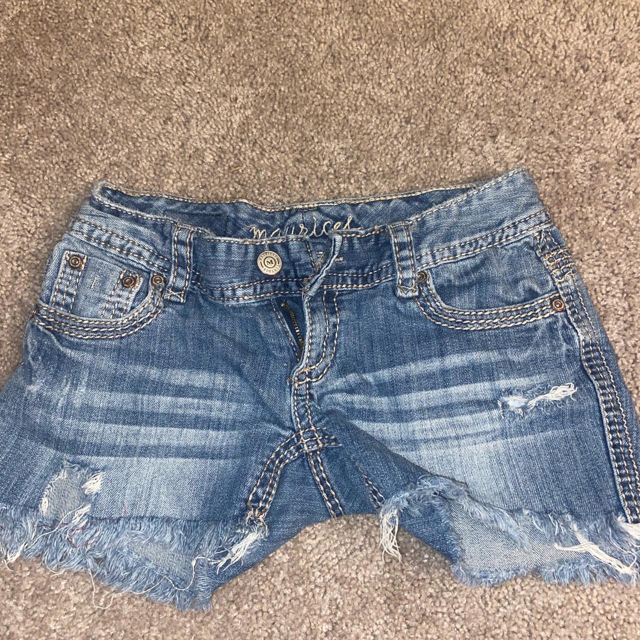 Maurices Women's Blue Shorts Depop