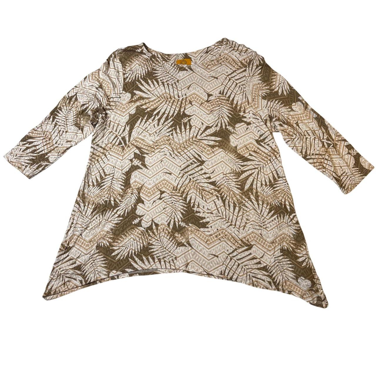 Ruby Rd. Women's Blouse - Brown/Cream - M – Ruby … - image 1