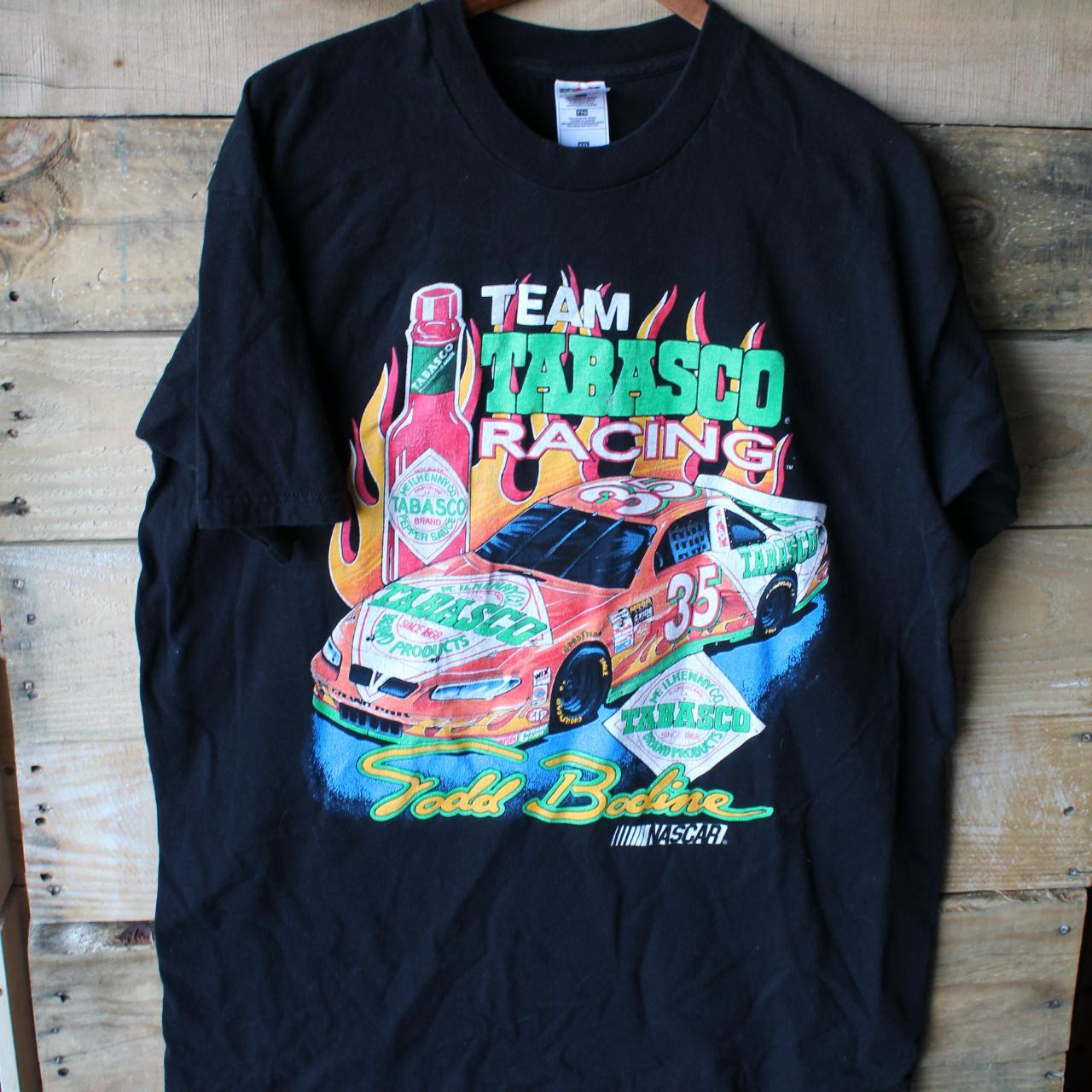 Team Tabasco Racing Todd Bodine NASCAR Tee Puff... - Depop