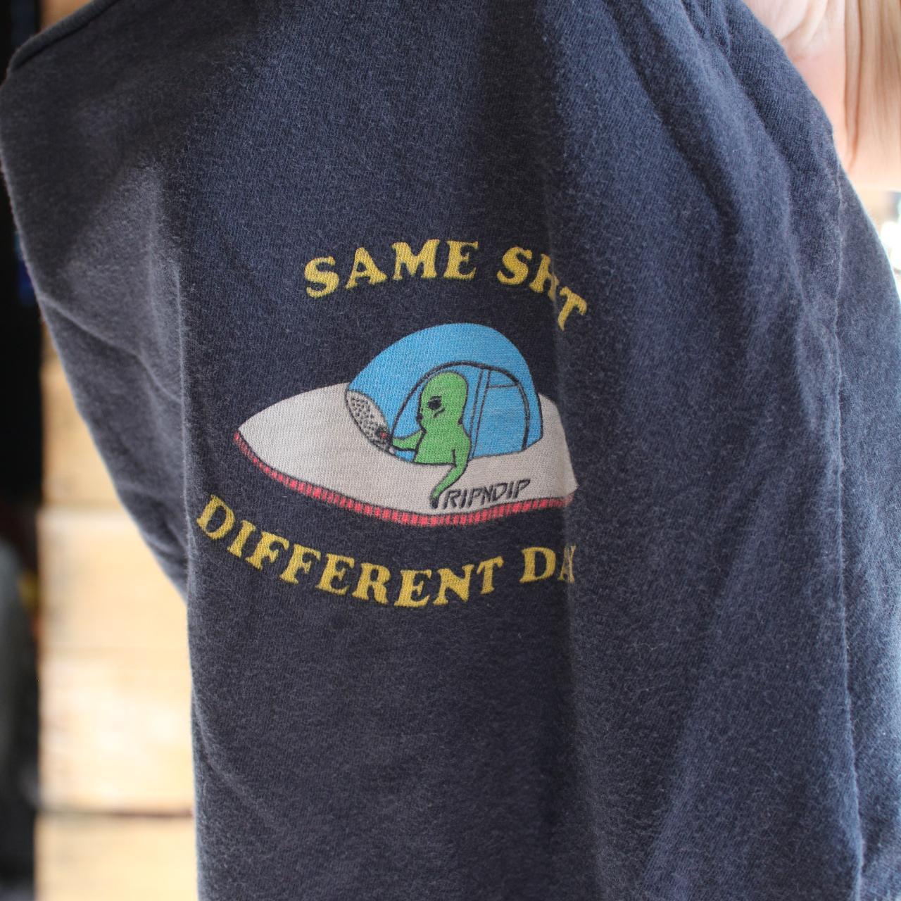 Same Shit Different Day Rip n Dip Alien Tee | Depop