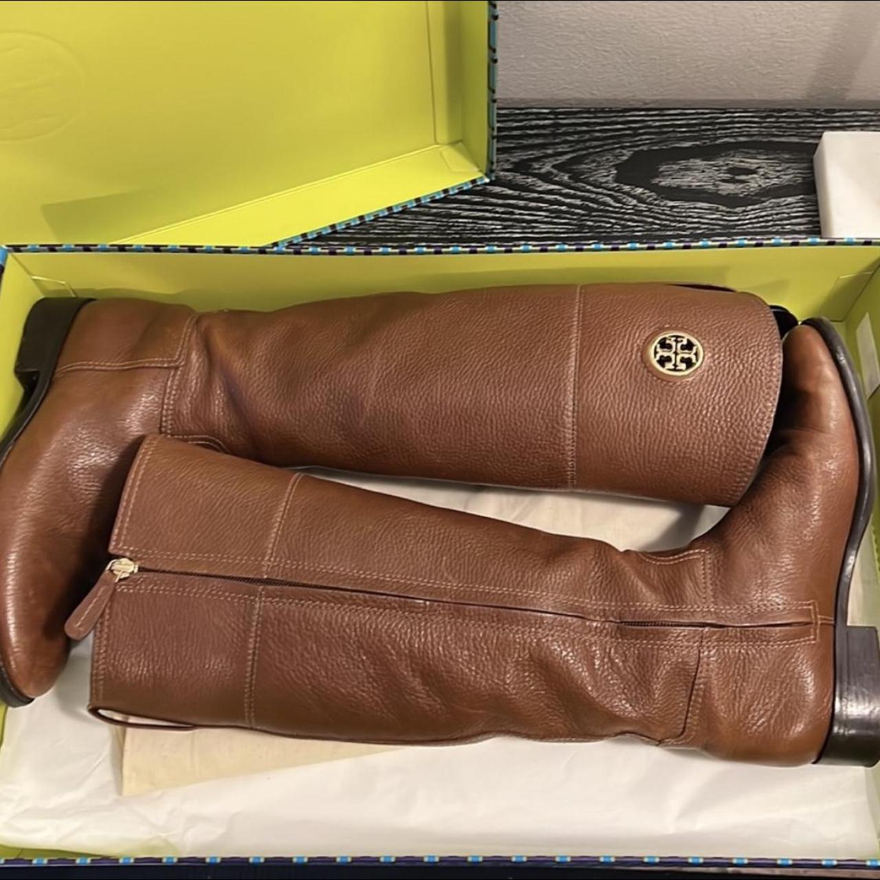 Tory burch outlet junction riding boots