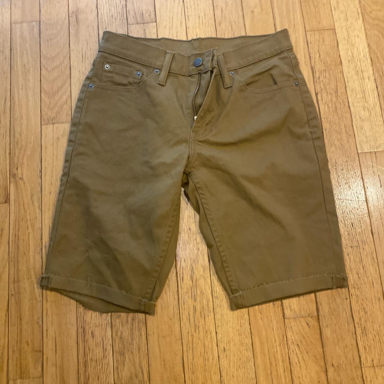 Mens cut best sale off khaki shorts