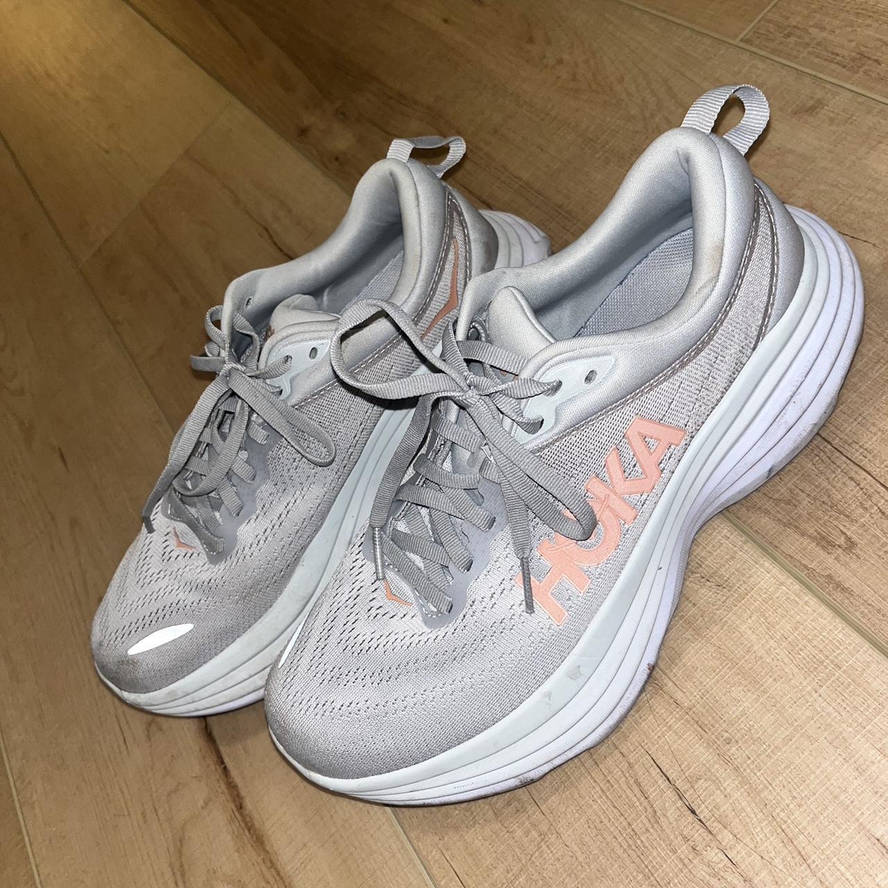 Hoka One One Women's Grey Trainers | Depop