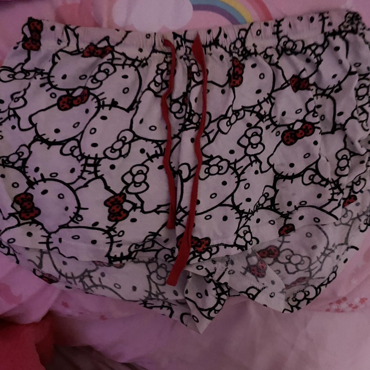 hello kitty sleep shorts sanrio hellokitty Depop