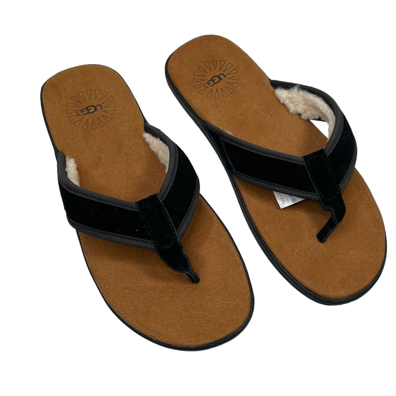 Suede flip flops mens on sale